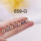 Zircon Water Drop Screw Ball Ear Accessories