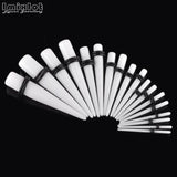 18pcs Acrylic Ear Plugs Taper Stretching Kit 1.6-10mm Ear Tunnels Plug Gauges