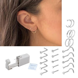 Sterile Nose Ring Stud Piercing Unit with 21x Nose Stud