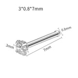 Sterile Nose Ring Stud Piercing Unit with 21x Nose Stud