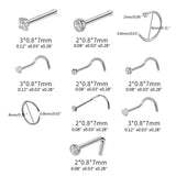 Sterile Nose Ring Stud Piercing Unit with 21x Nose Stud
