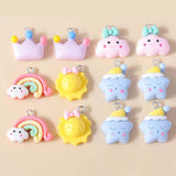 15pcs Mixed Summer Resin Charms for Jewelry Making