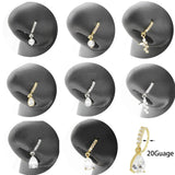 Heart Dangle Crystal Star Nose Piercing Jewelry