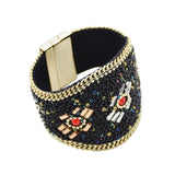 Bohemian Waist Chain Bag Bracelet Set Rice Beads Tibetan Travel Style