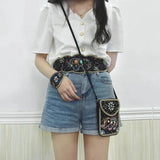 Bohemian Waist Chain Bag Bracelet Set Rice Beads Tibetan Travel Style