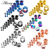 16pcs Surgical Steel Ear Taper Stretching Kit 2-12mm