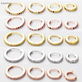 Leosoxs 2pcs Zircon Earrings Piercing Jewelry