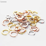 Leosoxs 2pcs Zircon Earrings Piercing Jewelry