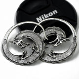 Dragon Copper Ear Weights Hangers Spiral Ear Taper Stretcher Tunnel Plug