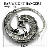 Dragon Copper Ear Weights Hangers Spiral Ear Taper Stretcher Tunnel Plug
