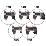 10PCS Bulk Disposable Sterile Piercing Needles Mix Sizes Body Piercing Tool
