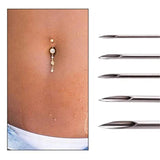 10PCS Bulk Disposable Sterile Piercing Needles Mix Sizes Body Piercing Tool