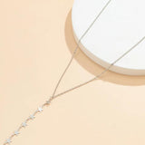 Sexy Tassel Necklace Body Chain Metal Back Chain