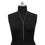 Sexy Tassel Necklace Body Chain Metal Back Chain
