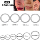 1PS G23 Titanium High Segment Rings Small Septum Piercing