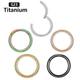 1PS G23 Titanium High Segment Rings Small Septum Piercing