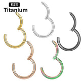 1PS G23 Titanium High Segment Rings Small Septum Piercing