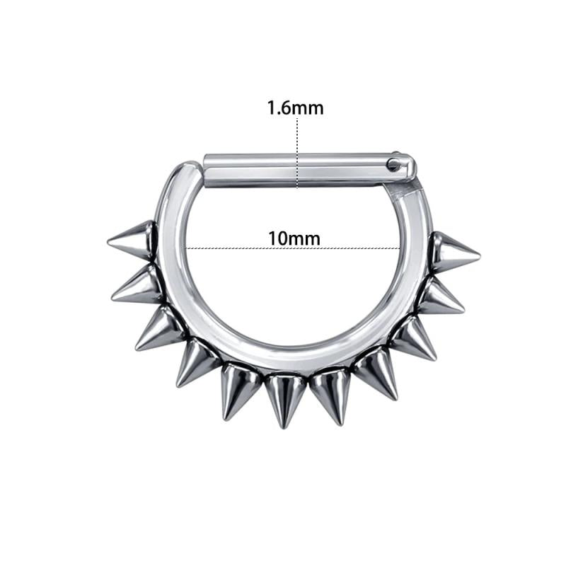 ZS 316L Stainless Steel Nose Rings 14G/16G Septum Piercing