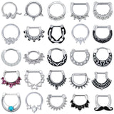 ZS 316L Stainless Steel Nose Rings 14G/16G Septum Piercing