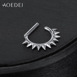 ZS 316L Stainless Steel Nose Rings 14G/16G Septum Piercing