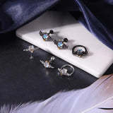 Devil Septum Ring for Halloween Party Stainelss Steel Angle Studs Earring