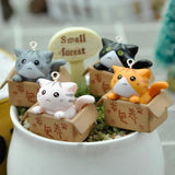 6Pcs/Lot Cat Cartoon Resin 3D Charms Pendant For DIY Jewelry