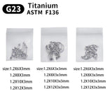 10PCS G23 Titanium Piercing Labret Lip Stud Eyebrow C rod