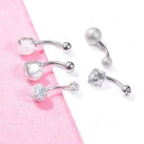 5pcs Stainless Steel Belly Button Rings Sexy Women Body Piercing Jewelry