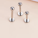 4Pcs G23 Titanium Lip Ring Ball Ear Cartilage Labret Piercing Jewelry