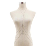 Copper Sequins Body Chain for Women Beach Party