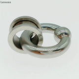 Leosoxs Ear Expander Ear Tunnels Plugs Double Flare and Captive Hoop Rings