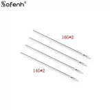 Disposable Body Piercing Kit - Needles, Clamp, Gloves - Ear Nose Navel