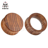 Kubooz Horn Flat Wood Ear Piercing Plugs Stretchers Earring Tunnels