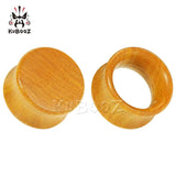Kubooz Horn Flat Wood Ear Piercing Plugs Stretchers Earring Tunnels