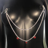 StoneFans Bling Sexy Body Jewelry Lingerie for Women