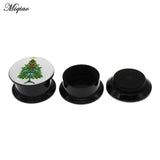 Miqiao 2pcs Christmas Ear Gauges Earring Plugs 4mm-25mm