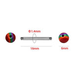 30 PCS Mix Women Tongue Rings Acrylic Ball Barbell Body Jewelry