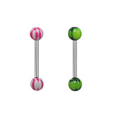 30 PCS Mix Women Tongue Rings Acrylic Ball Barbell Body Jewelry