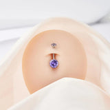 G23 Titanium Belly Button Navel Piercing Zirconia Rings