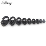 2pcs Stainless Steel Ear Plugs Dangle Piercing Gauges Expander Body Jewel
