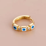 Boho Style Square Oil Painted Ear Studs