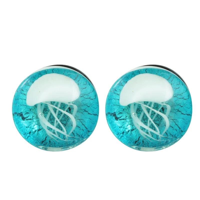 Glass Jellyfish Ear Plugs 8-16mm