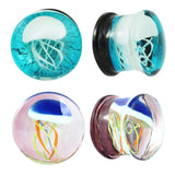 Glass Jellyfish Ear Plugs 8-16mm