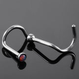 10Pcs Opal Stone Nose Rings & Studs Stainless Steel Piercing Jewelry