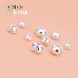 10PCS S925 Pure Silver Open Bead Crescent Buckle String Bead Accessories