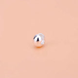 10PCS S925 Pure Silver Open Bead Crescent Buckle String Bead Accessories