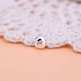 10PCS S925 Pure Silver Open Bead Crescent Buckle String Bead Accessories