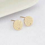 6PCS 8MM 14K Plated Round Earrings Stud Earring Findings