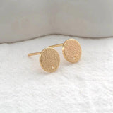 6PCS 8MM 14K Plated Round Earrings Stud Earring Findings