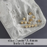 18k plated Copper Ball Snap Clasps for DIY Jewelry Making